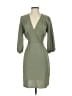DKNY 100% Polyester Solid Green Cocktail Dress Size 2 - photo 1