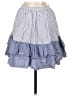 J.Crew 100% Cotton Stripes Blue Casual Skirt Size 0 - photo 2