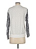 Drew Checkered-gingham Silver Pullover Sweater Size XS - photo 2
