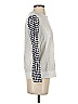 Drew Checkered-gingham Silver Pullover Sweater Size XS - photo 4