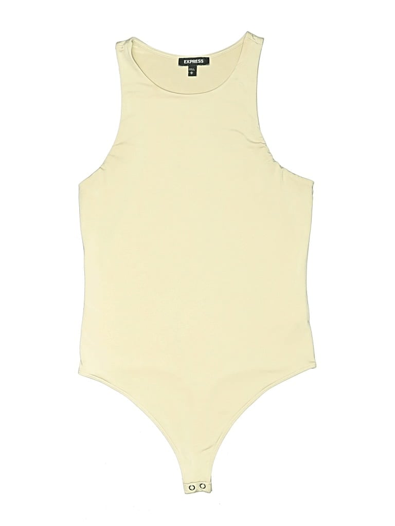Pre-owned Express Bodysuit In Yellow