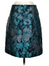 Etcetera 100% Polyester Floral Teal Formal Skirt Size 0 - photo 2