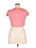 DRESSFO 100% Polyester Pink Short Sleeve Top Size XL - photo 2