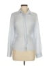 Stelen 100% Rayon Silver Long Sleeve Blouse Size M - photo 1
