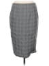 Elle Plaid Gray Formal Skirt Size S - photo 2