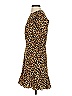 Aqua 100% Polyester Animal Print Brown Cocktail Dress Size XS - photo 5