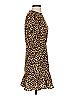 Aqua 100% Polyester Animal Print Brown Cocktail Dress Size XS - photo 4