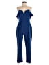 Adelyn Rae Solid Blue Jumpsuit Size M - photo 1