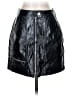 Polly 100% Polyurethane Black Faux Leather Skirt Size 4 - photo 1