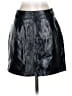 Polly 100% Polyurethane Black Faux Leather Skirt Size 4 - photo 2