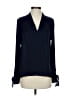 Express 100% Polyester Blue Long Sleeve Blouse Size S - photo 1