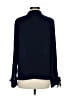 Express 100% Polyester Blue Long Sleeve Blouse Size S - photo 2