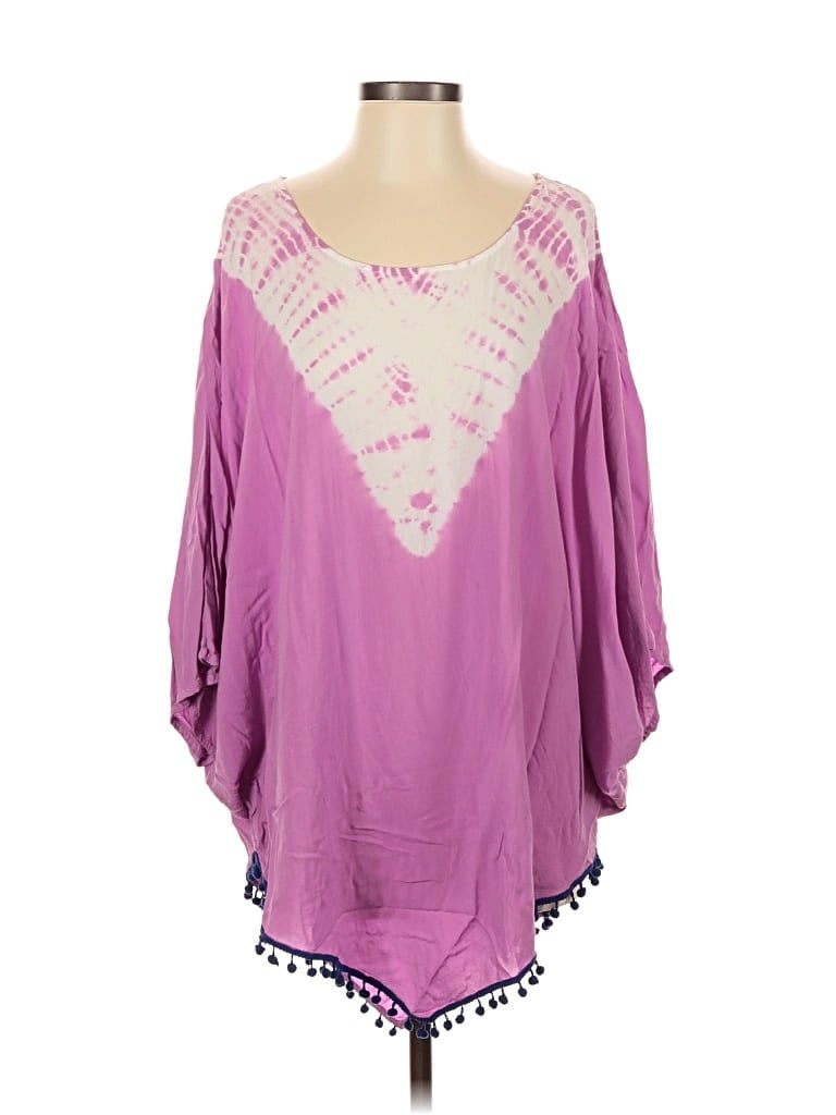 Pre-owned Gypsy 05 3/4 Sleeve Blouse In Purple