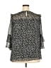 Roz & Ali 100% Polyester Black 3/4 Sleeve Blouse Size 2X - photo 2
