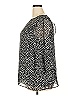 Roz & Ali 100% Polyester Black 3/4 Sleeve Blouse Size 2X - photo 5