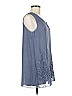 V Cristina 100% Polyester Blue Gray Sleeveless Blouse Size M - photo 5
