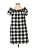 Corey Lynn Calter 100% Polyester Checkered-gingham Black Casual Dress Size S - photo 1
