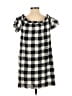 Corey Lynn Calter 100% Polyester Checkered-gingham Black Casual Dress Size S - photo 2