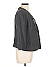 Kensie 100% Rayon Solid Gray Blazer Size L - photo 4