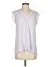 Rebecca Taylor 100% Rayon Silver Short Sleeve Blouse Size 2 - photo 1