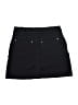 Athleta Solid Black Denim Skirt Size S - photo 2