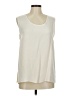 Caroline Rose Ivory Sleeveless Blouse Size M - photo 1