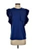 Drew Blue Short Sleeve Top Size S - photo 1