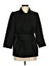 J. Mendel 100% Wool Black Wool Coat Size 6 - photo 1