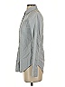 Theory 100% Cotton Gray Long Sleeve Button-Down Shirt Size 00 - photo 5