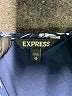 Express 100% Polyester Print Blue Casual Dress Size XS - photo 7