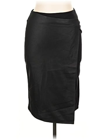MY TRIBE Leather Skirt (view 1)