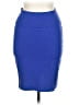 Assorted Brands Solid Blue Casual Skirt Size L - photo 1