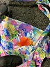 Blackbough Print Blue Purple Swimsuit Top Size S - photo 3