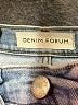 Denim Forum Solid Blue Jeans Size 27 waist - photo 7