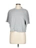 Fabletics Gray Short Sleeve T-Shirt Size L - photo 1