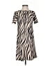 Ann Taylor 100% Polyester Animal Print Tan Casual Dress Size 0 - photo 1