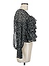 ASTR The Label 100% Polyester Black Long Sleeve Blouse Size M - photo 4
