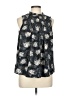Joie 100% Polyester Black Gray Sleeveless Blouse Size M - photo 1