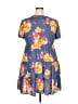 SO 100% Rayon Floral Blue Casual Dress Size XXL - photo 2