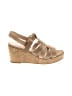 Pelle Moda 100% Leather Tan Wedges Size 10 - photo 1