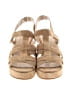 Pelle Moda 100% Leather Tan Wedges Size 10 - photo 2