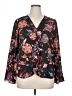 Moa Moa 100% Polyester Black 3/4 Sleeve Blouse Size XL - photo 1
