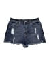 Almost Famous Blue Denim Shorts Size 7 - photo 1