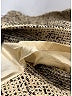 Moschino Tweed Gold Ivory Wool Skirt Size 4 - photo 5