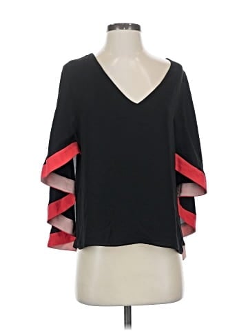 BCBGMAXAZRIA 3/4 Sleeve Top (view 1)