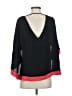 BCBGMAXAZRIA 100% Polyester Black 3/4 Sleeve Top Size XS - photo 2