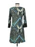 Veronica M. Paisley Teal Casual Dress Size XS - photo 2