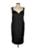 Escada Solid Black Cocktail Dress Size EU 42 / US 12 - photo 1