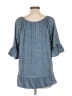 Signature Studio Blue 3/4 Sleeve Blouse Size L - photo 2