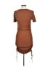 Zara Solid Brown Casual Dress Size M - photo 2